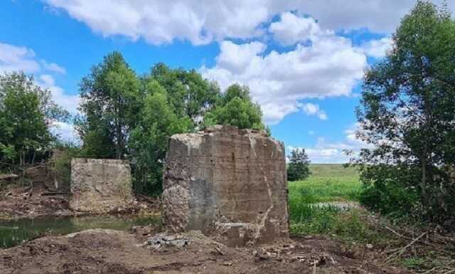 В Скопине Рязанской области украли 60 тонный железнодорожный мост